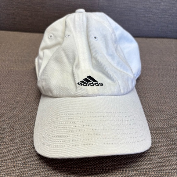 Adidas White Logo Baseball Dad Trucker Cap Hat - Picture 1 of 5